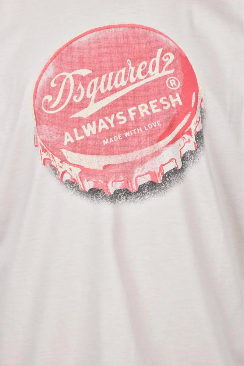 Crew Neck T-shirt - Beige