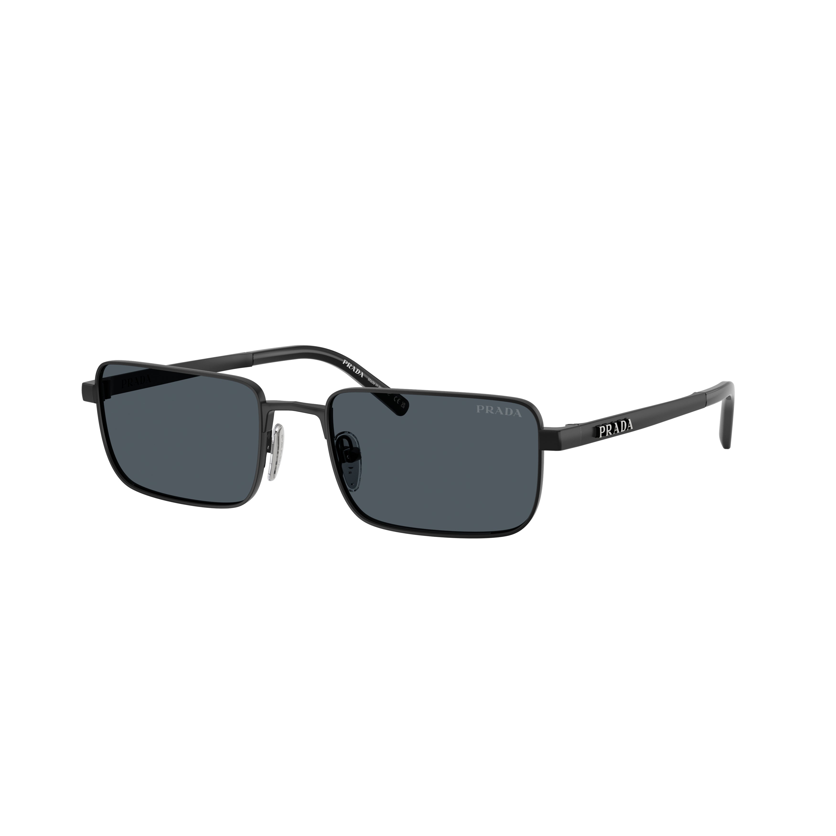 Rectangular Frame Sunglasses with Dark Lenses