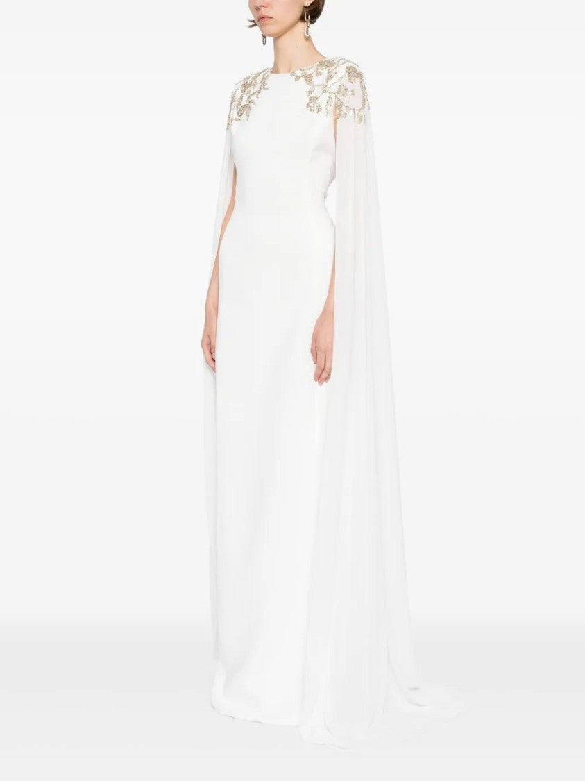 Embellished Crepe Kaftan
