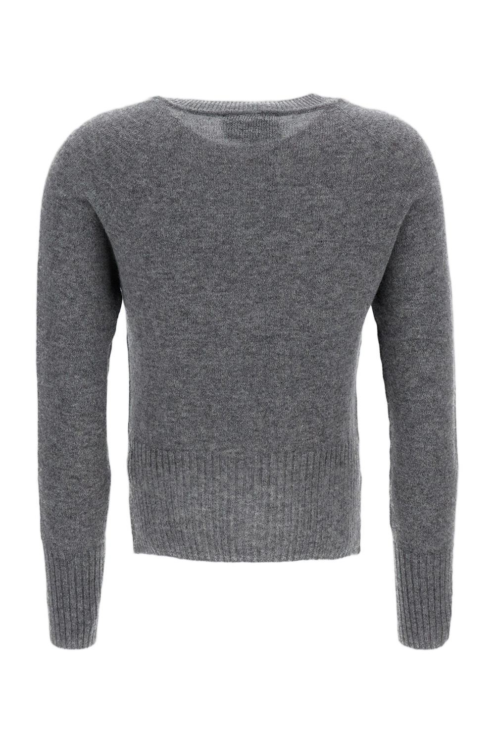 Grey Cashmere Cardigan with Crystals