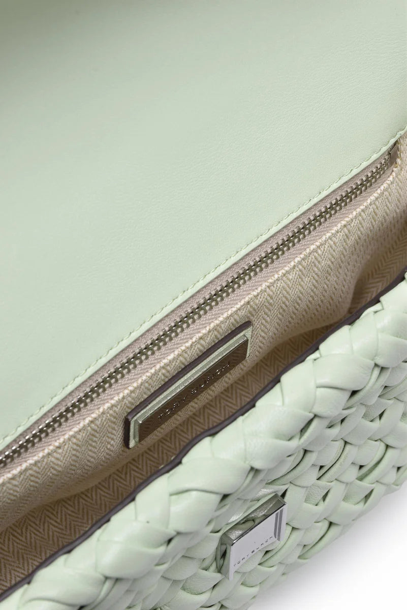 Britten Woven Small Shoulder Bag - Green