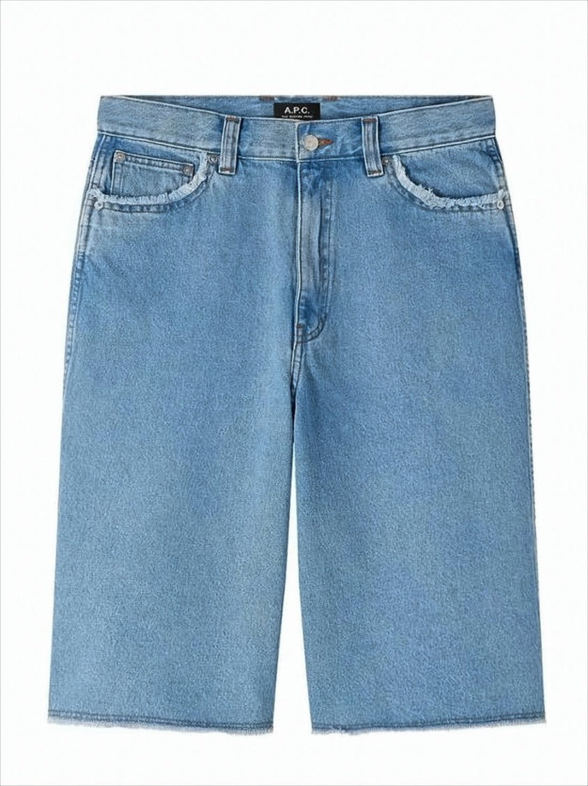 Light Blue Denim Shorts