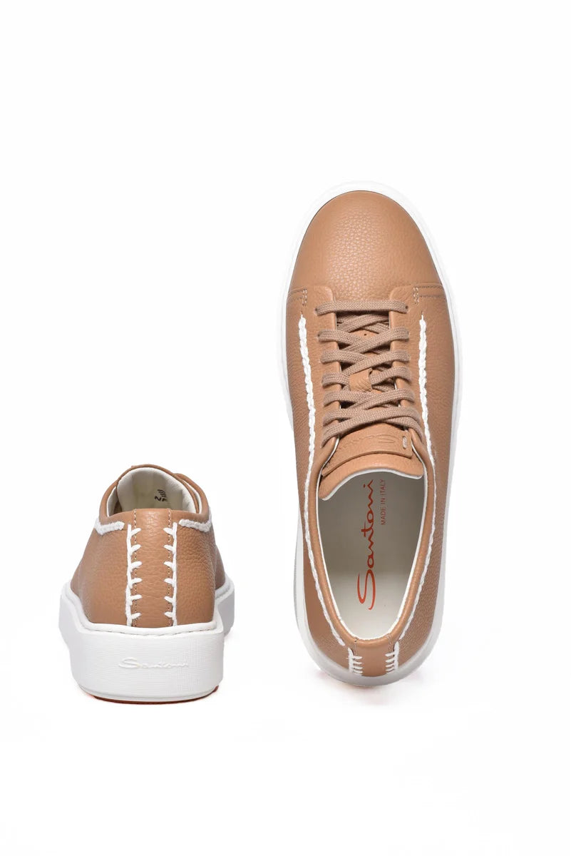 Hammered Sneakers - Beige