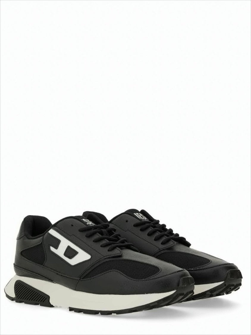 Mesh-Panel Sneakers with Contrast Midsole