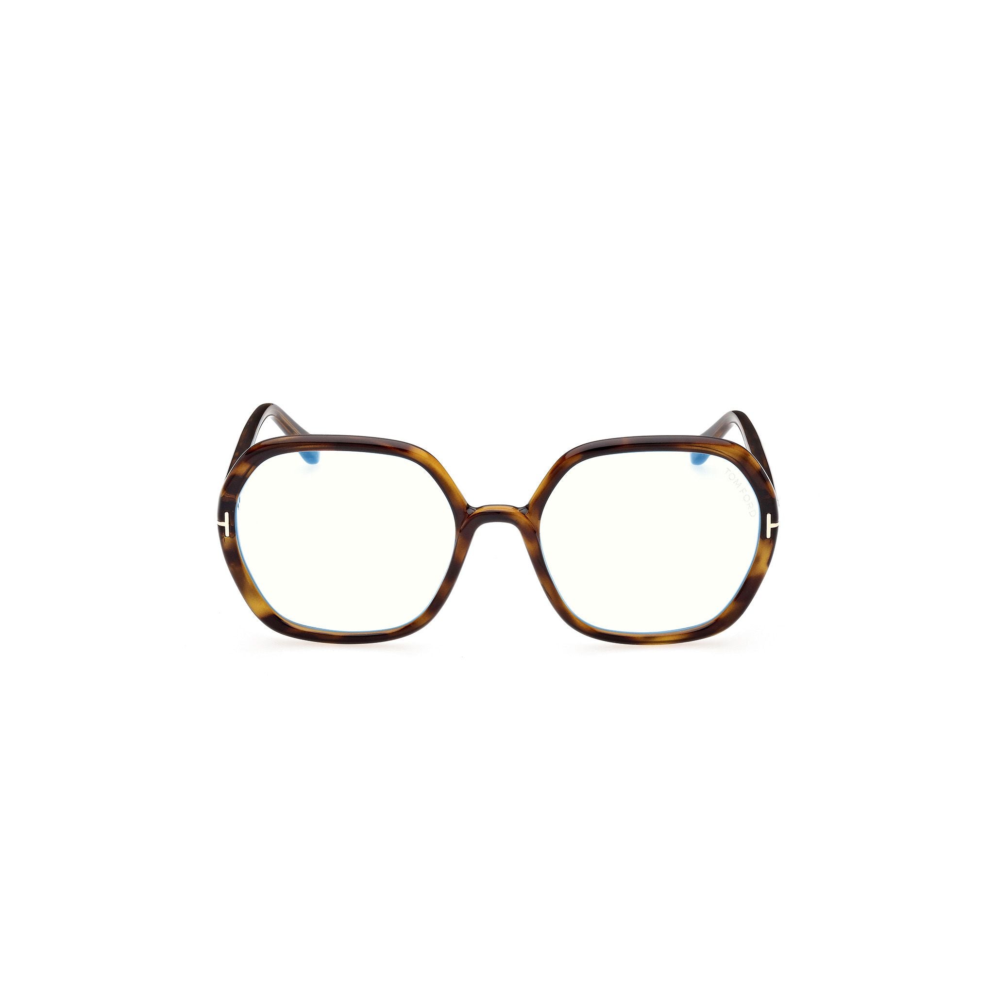 Ft5814-B Large Rounded Square Tortoiseshell Frame Eyeglasses