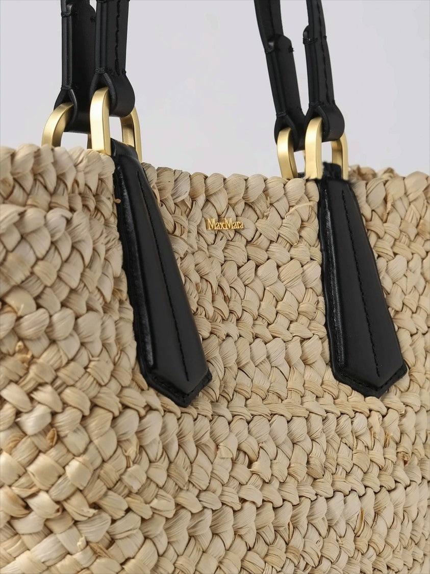 Medium Straw Shoulder Bag