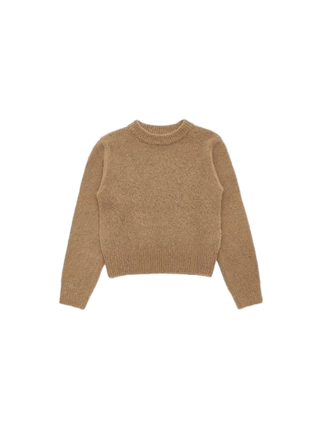 Cropped Sweater with Fuzzy Texture