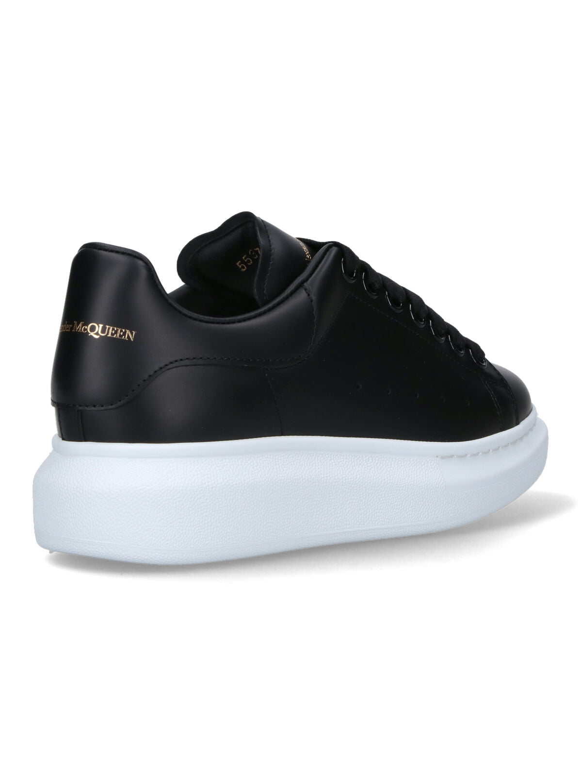"Oversize" Sneakers, In Black Calfskin