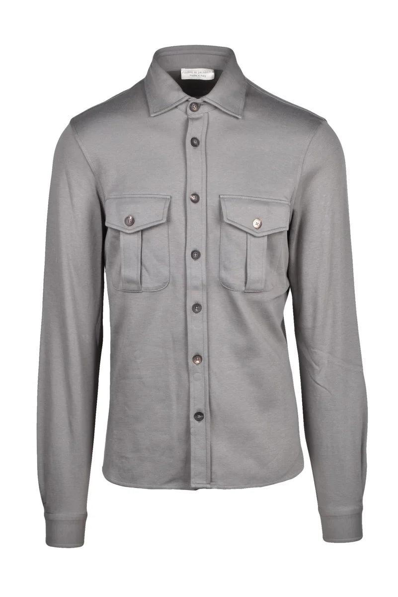 Cotton Shirt - Grey