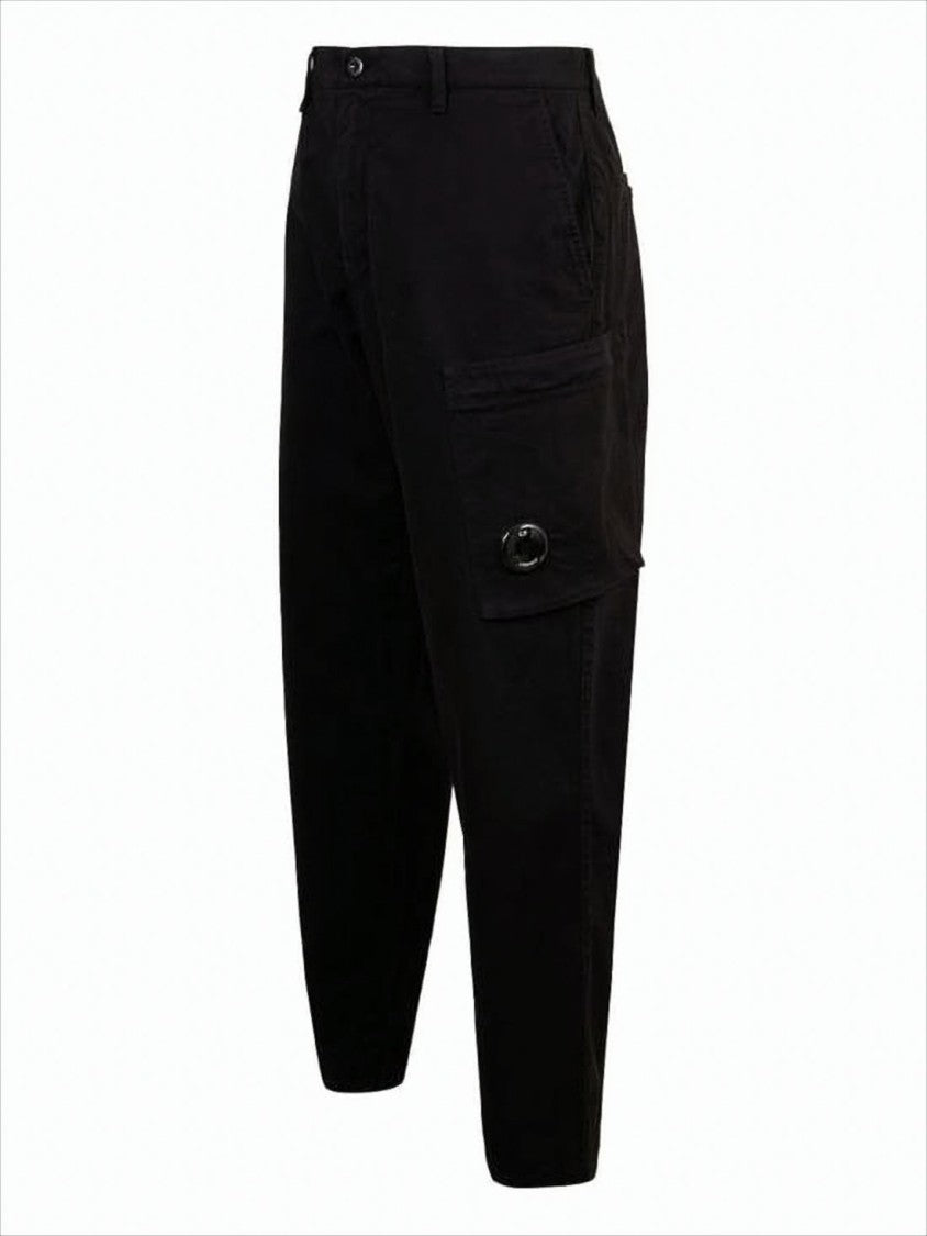 Straight Fit Cargo Pants With Circular Lens Detail