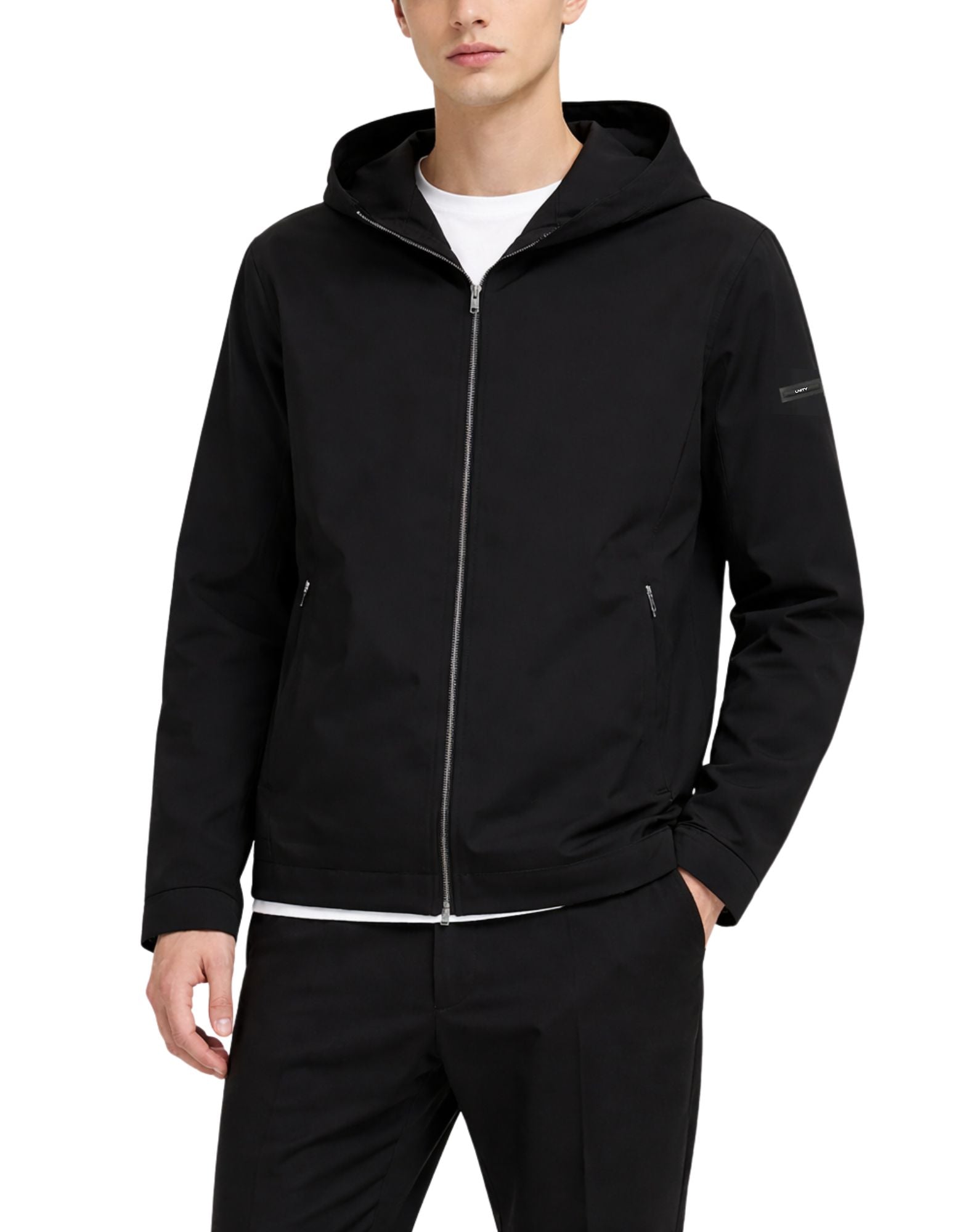Ruiz Hood Lightweight Black Men’s Cardigan
