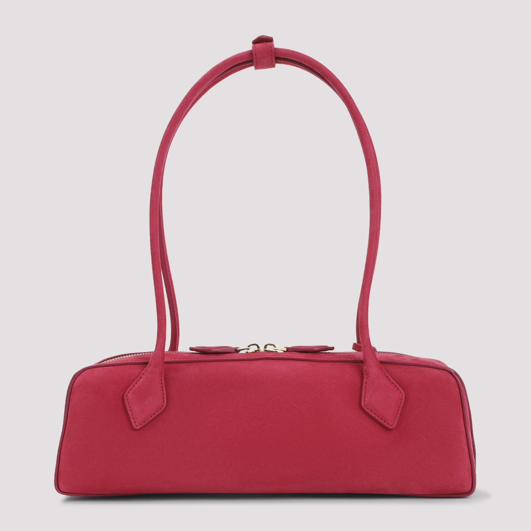 Medium Shoulder Bag In Smooth Calf Leather With Golden Hardware