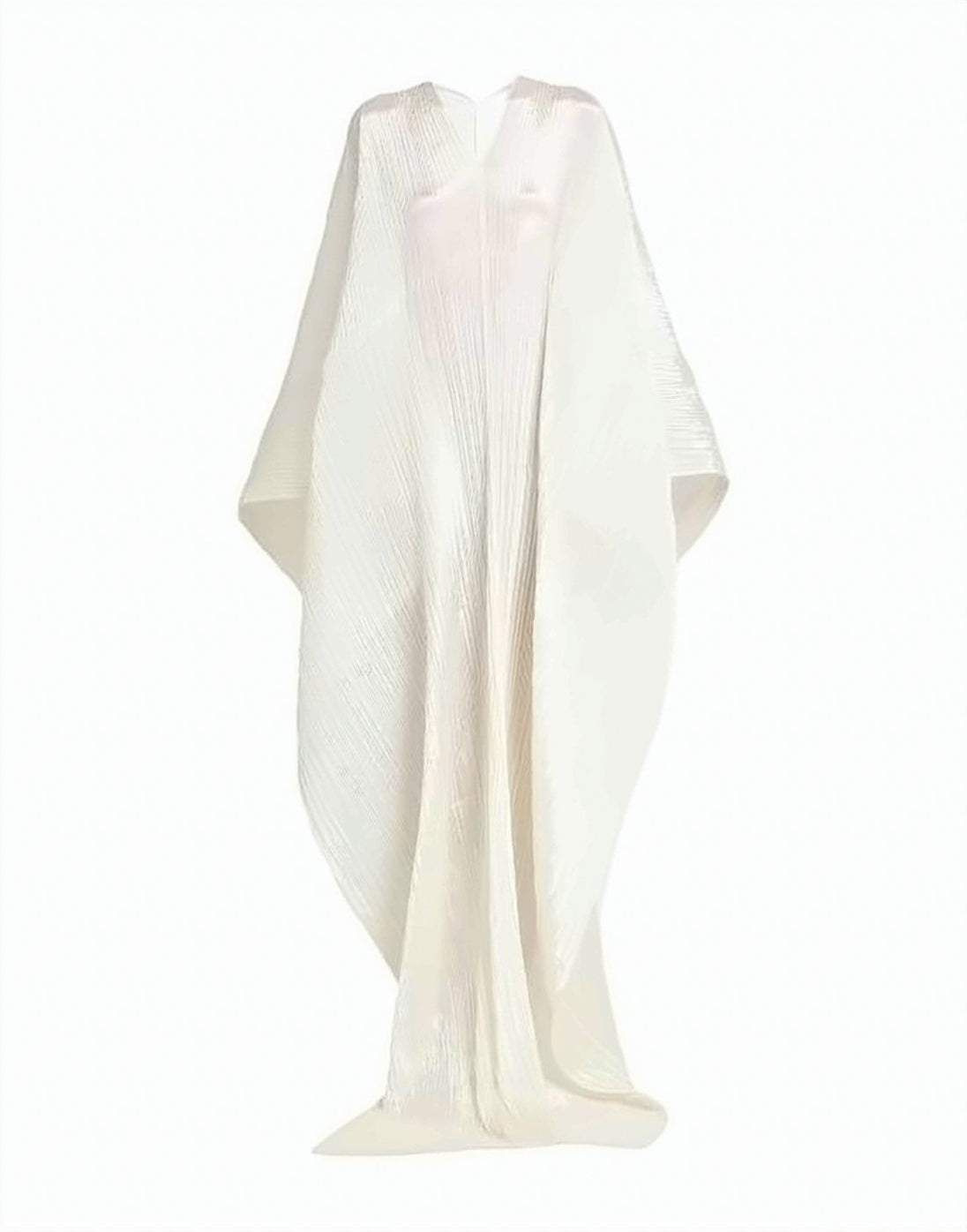 Pleated Texture Flowing Cape