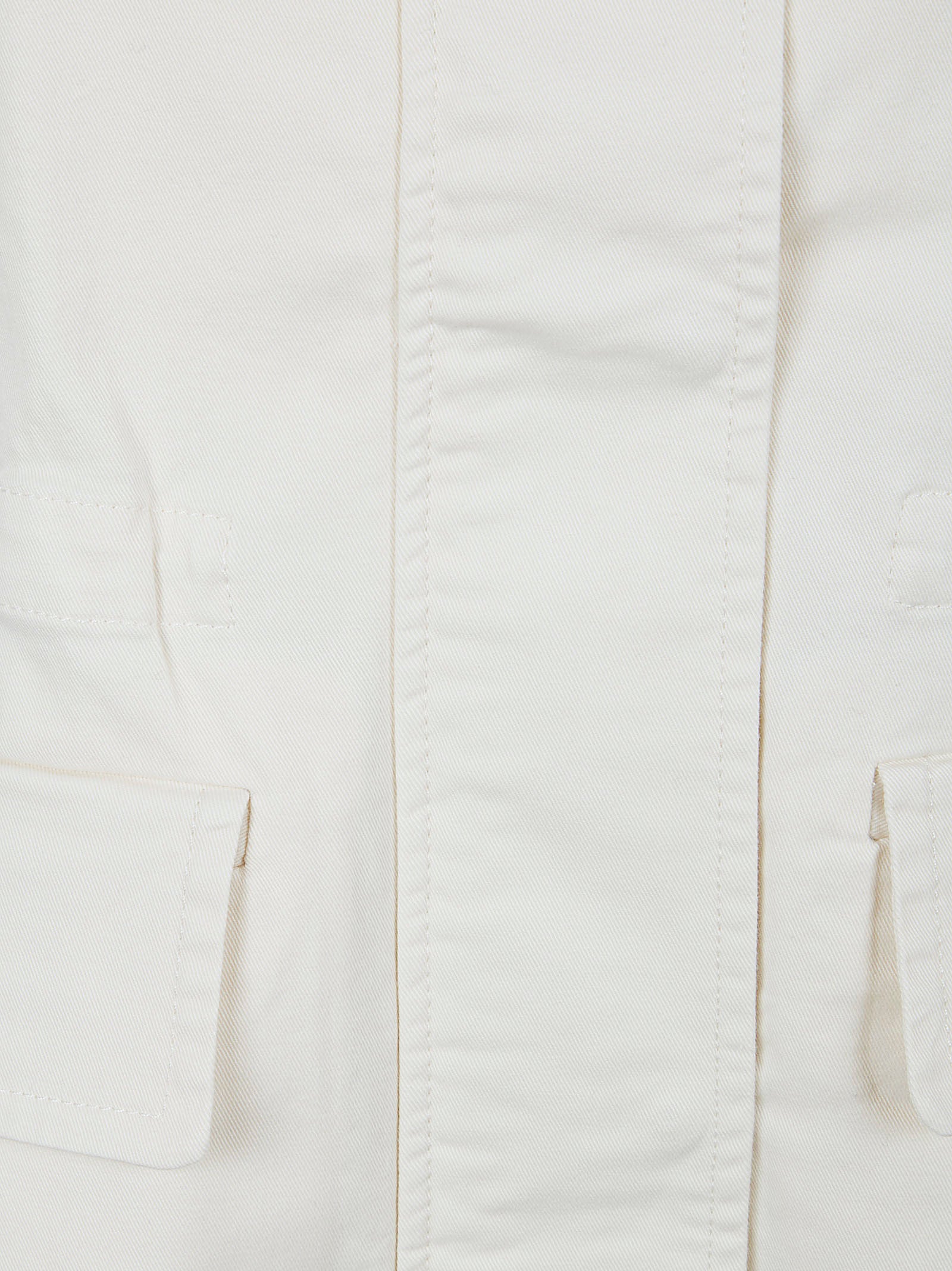 Asymmetrical Cotton Gabardine Gilet