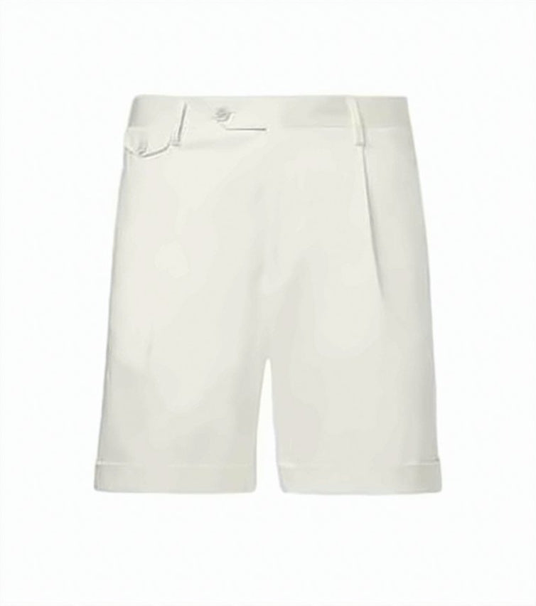 Tailored Black Shorts with Structured Waistband