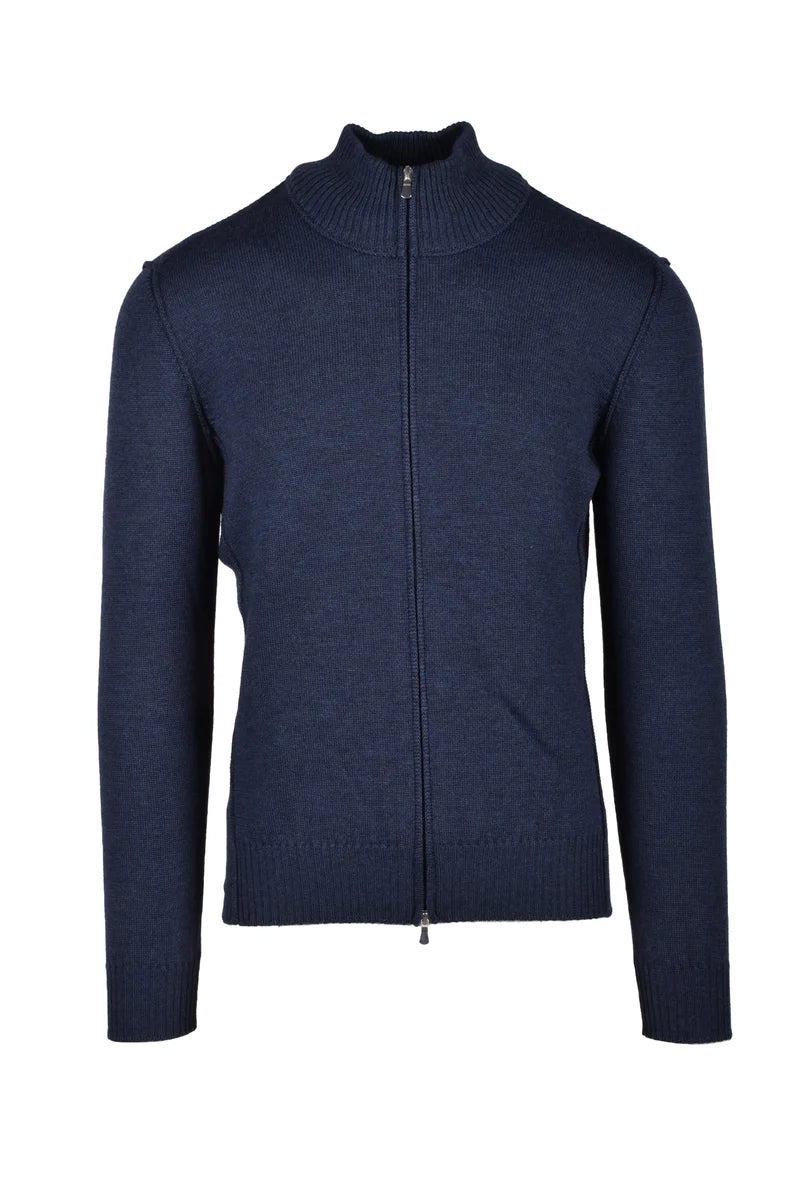 Multi-Colored Virgin Wool Cardigan