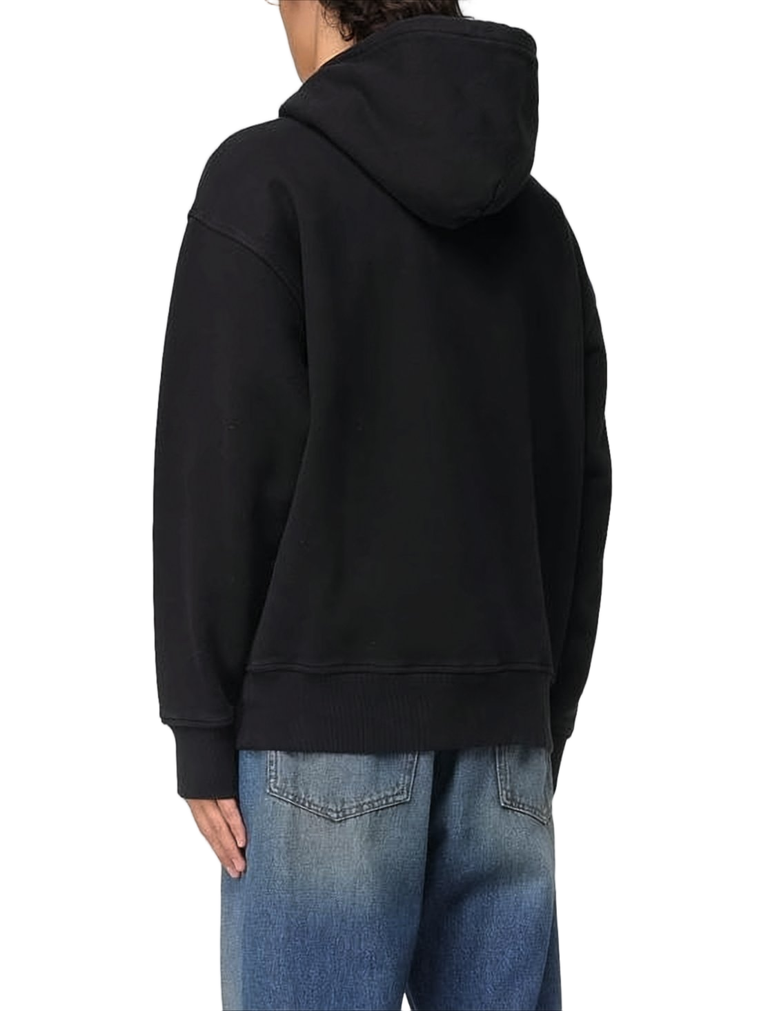 Black Hoodie With Front Kangaroo Pocket