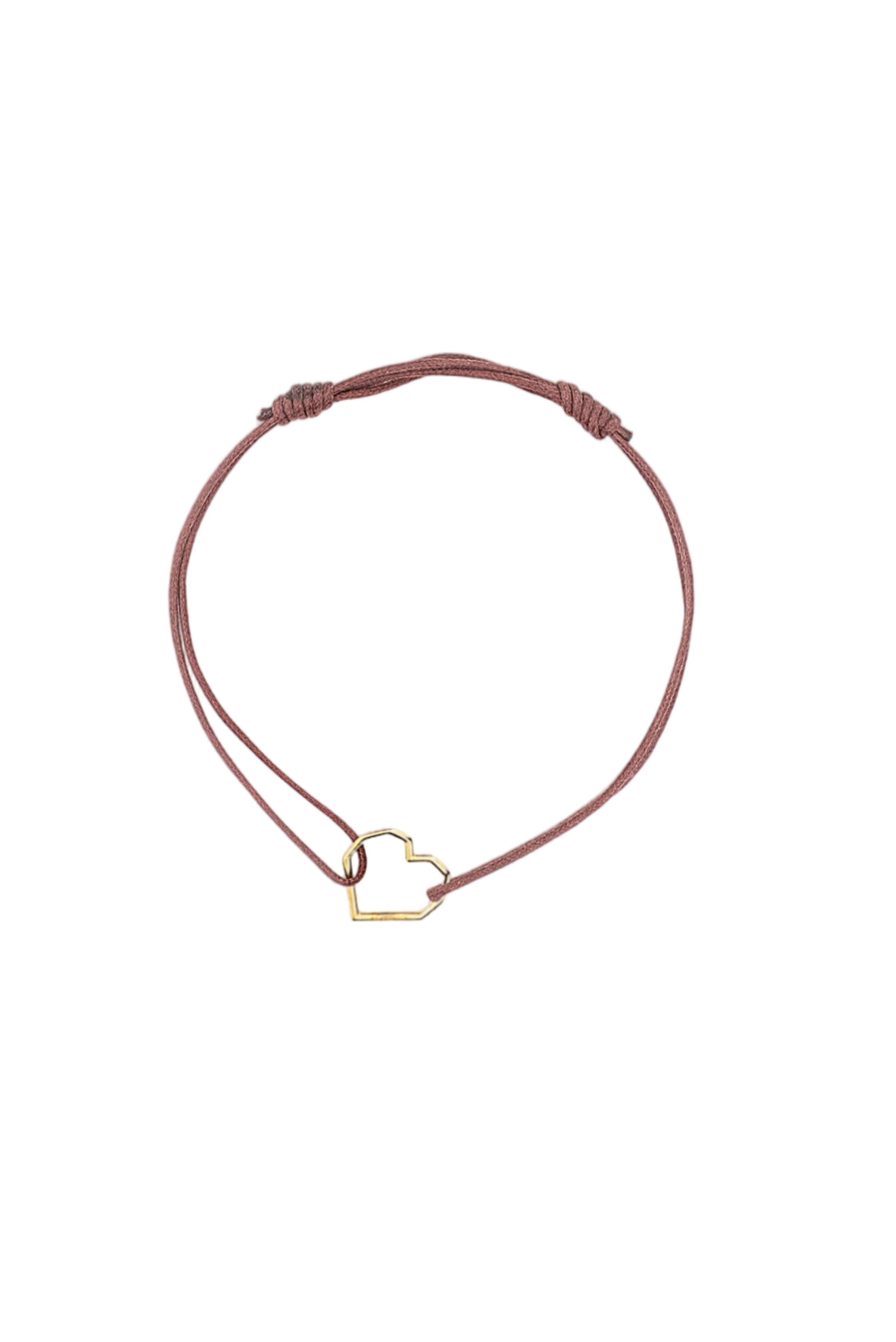 Burgundy Corazon Puro Cord Bracelet