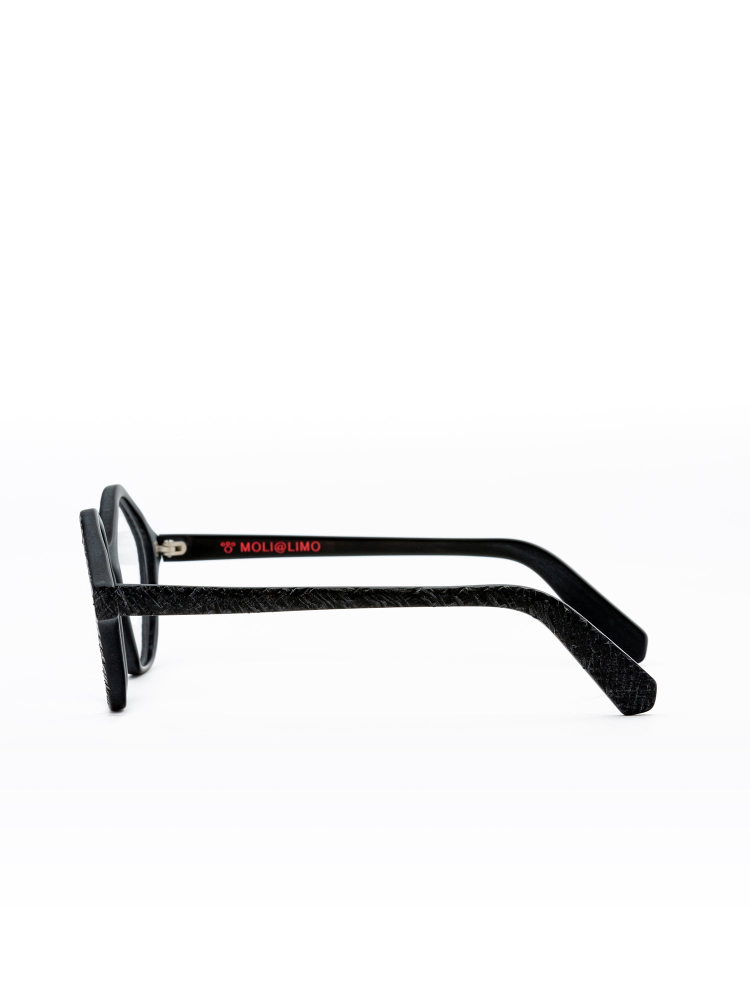 Angular Black Optical Frames with Distinctive Design