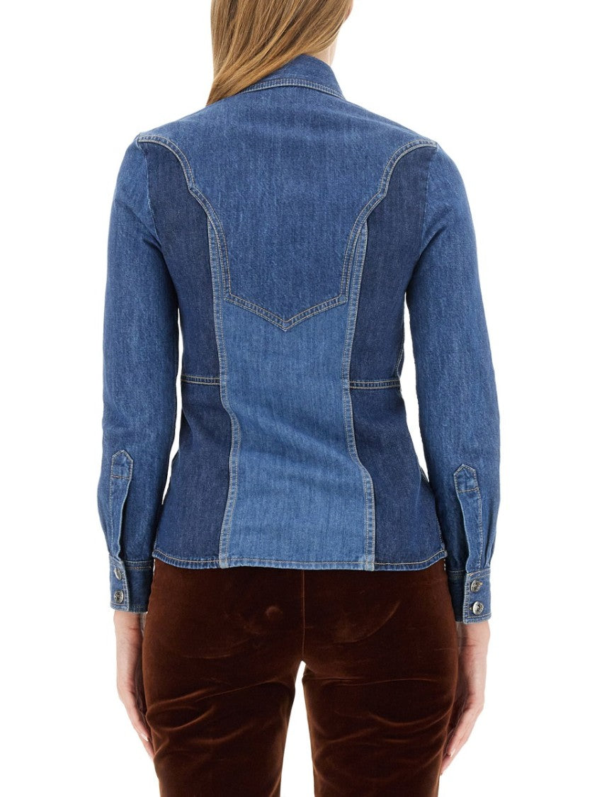 Denim Design Slim Fit Shirt