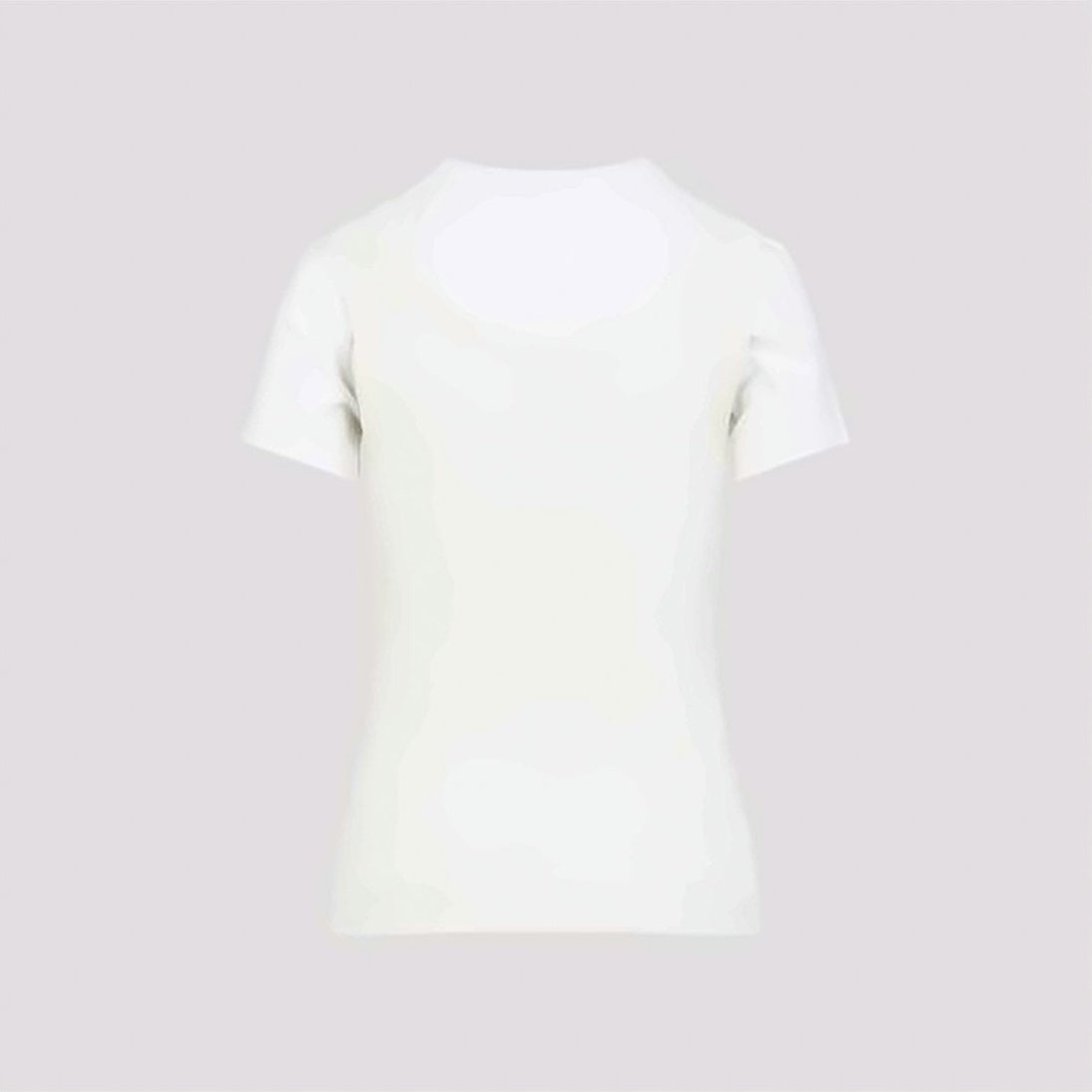 Layered White Cotton Tee with Cream Tank and Logo