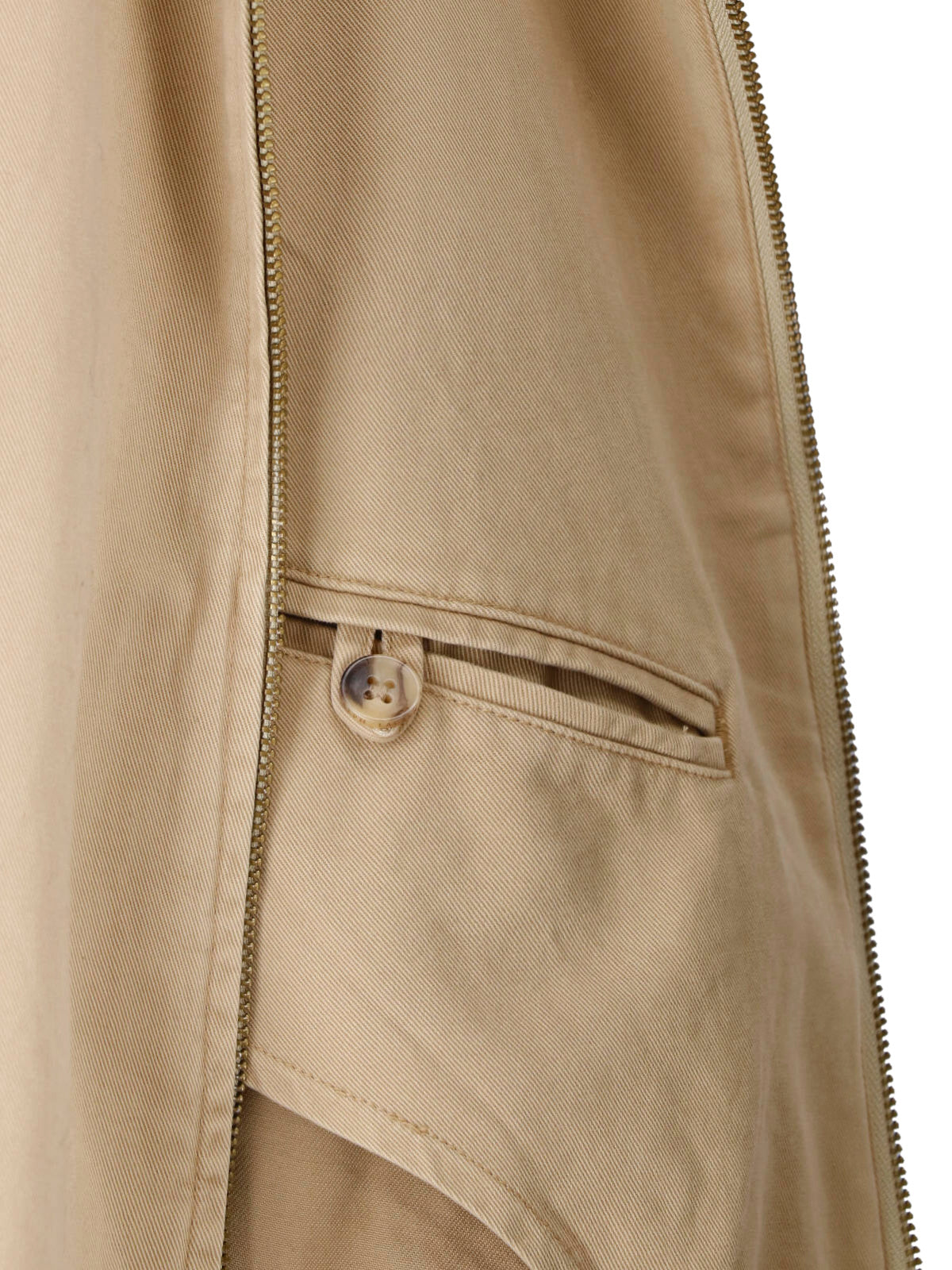 Neutral Cropped Zip Front Casual Jacket