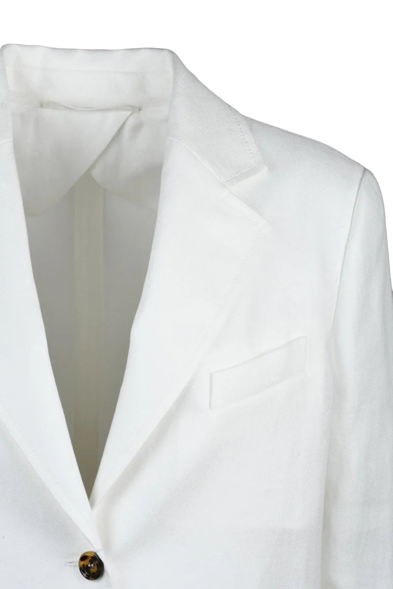 Linen Jacket - White