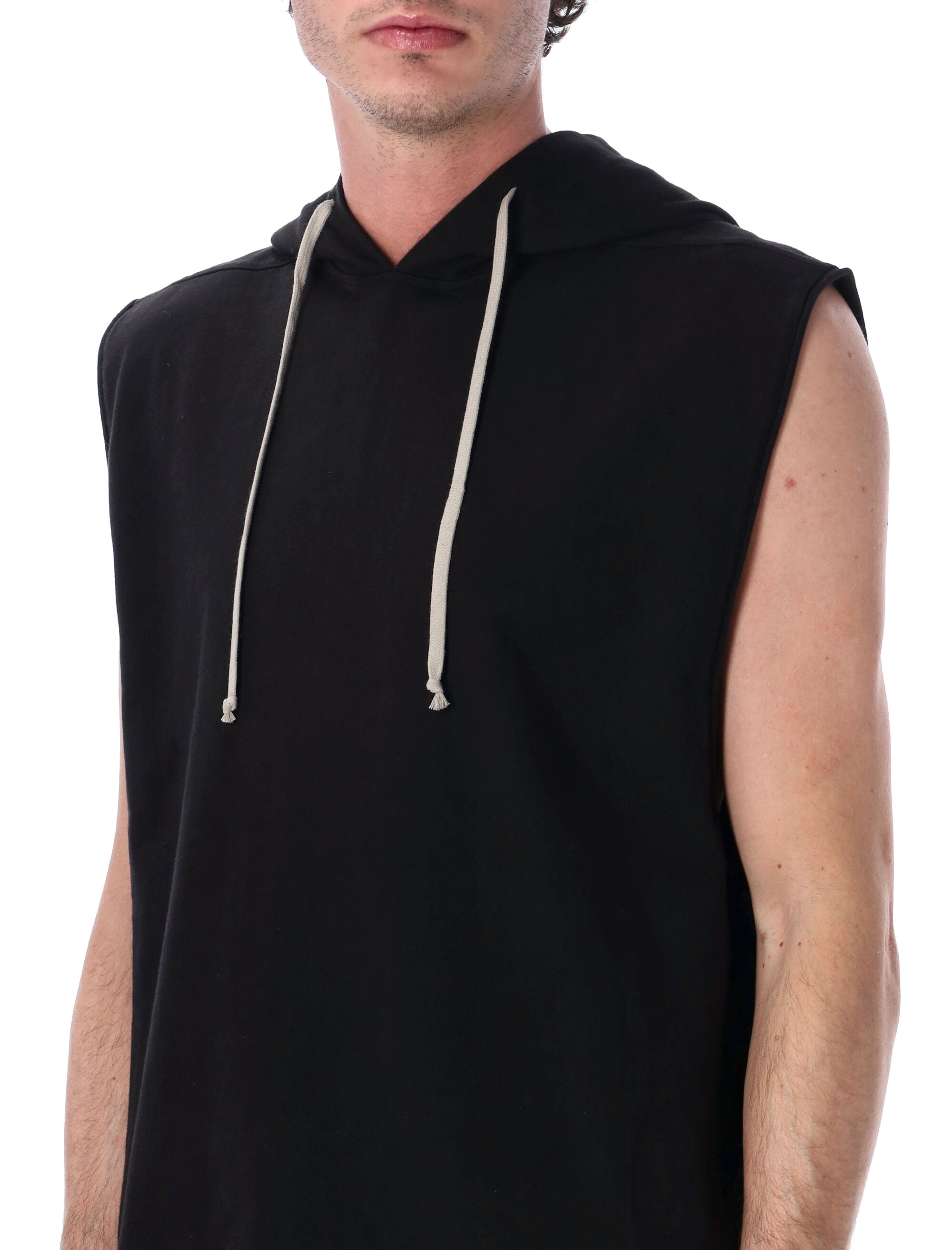 Fleece Sleeveless Hooded Tunic