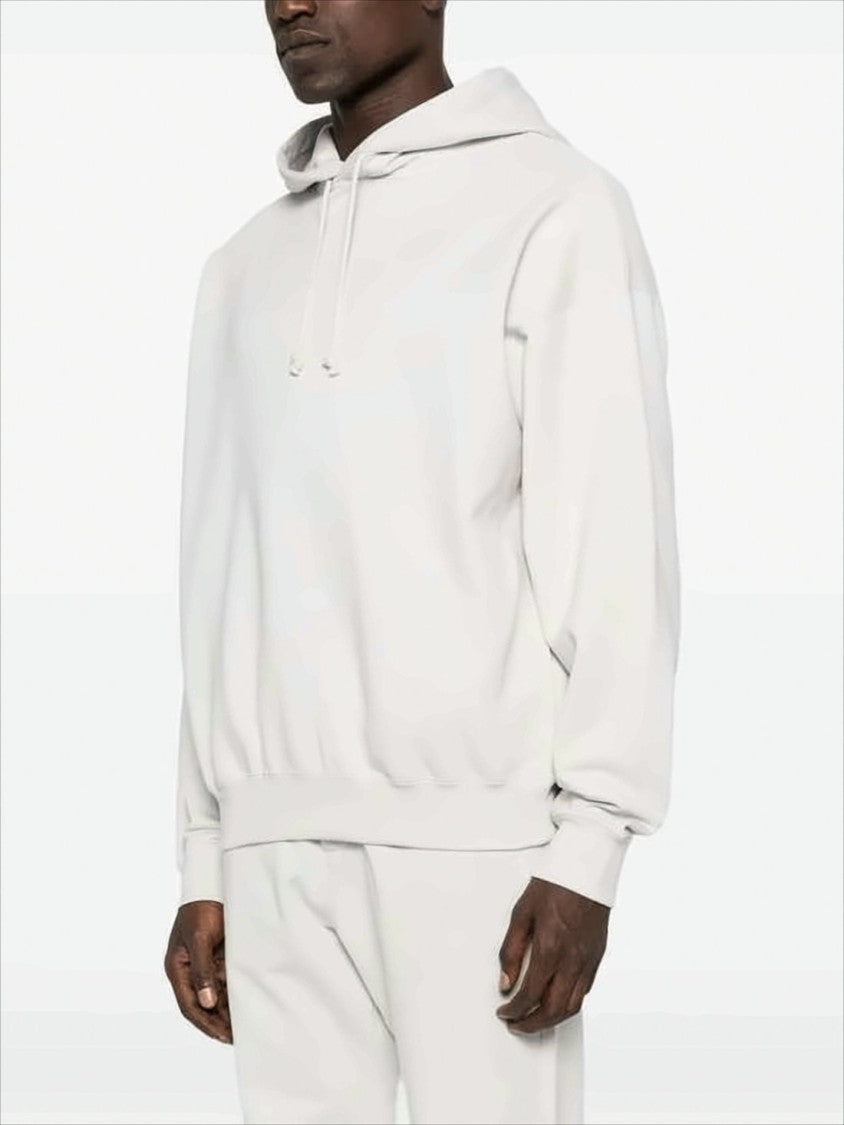 Relaxed Fit White Hoodie with Minimalist Design