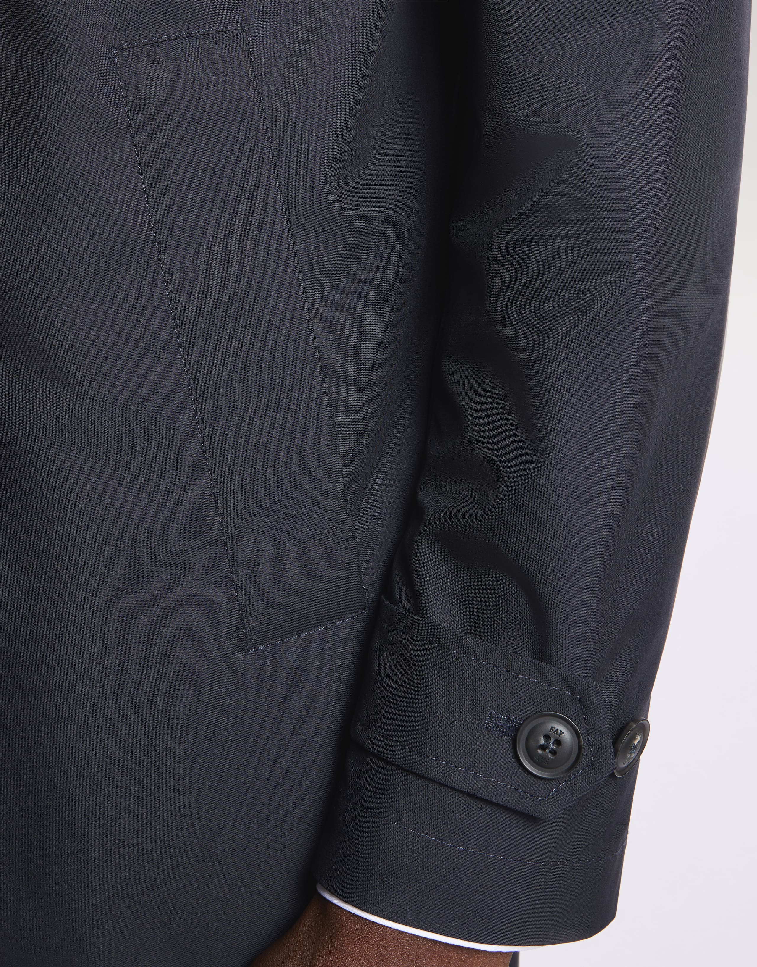 Morning Db Front Trench Coat in Baltic Blue