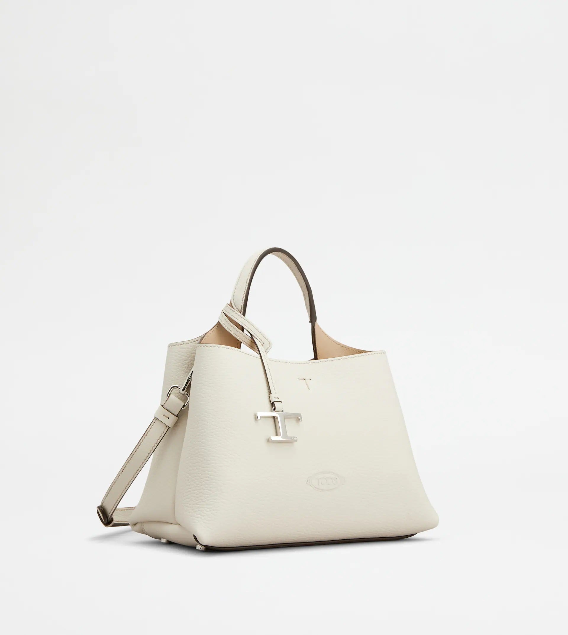 Apa Micro Tote Leather Bag – White