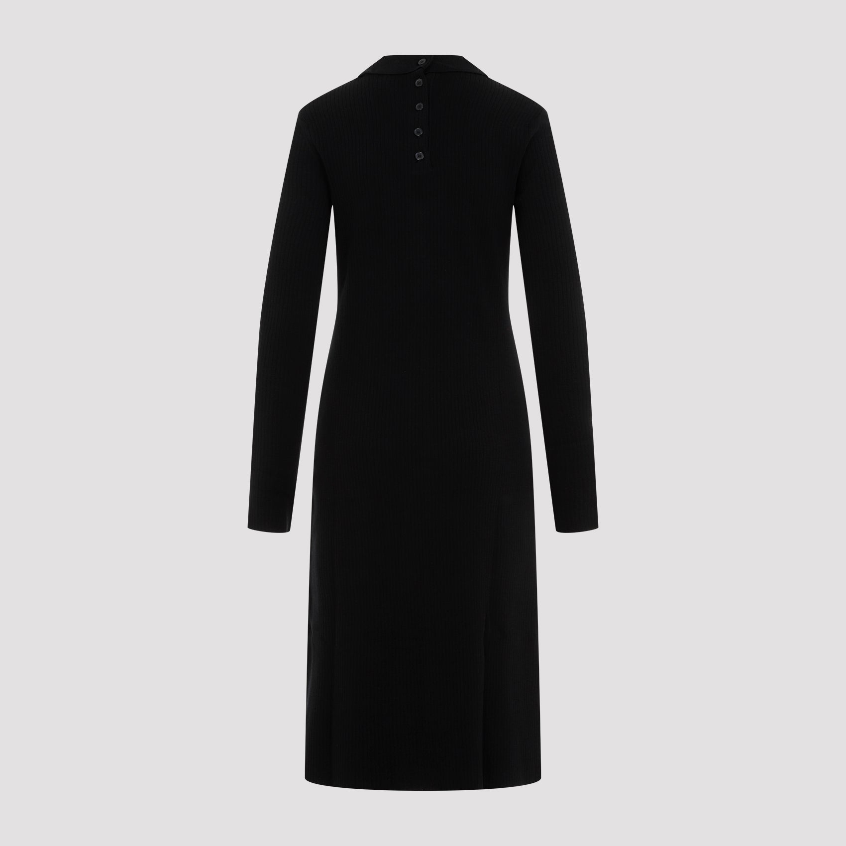Midi Dress with Cotton Blend