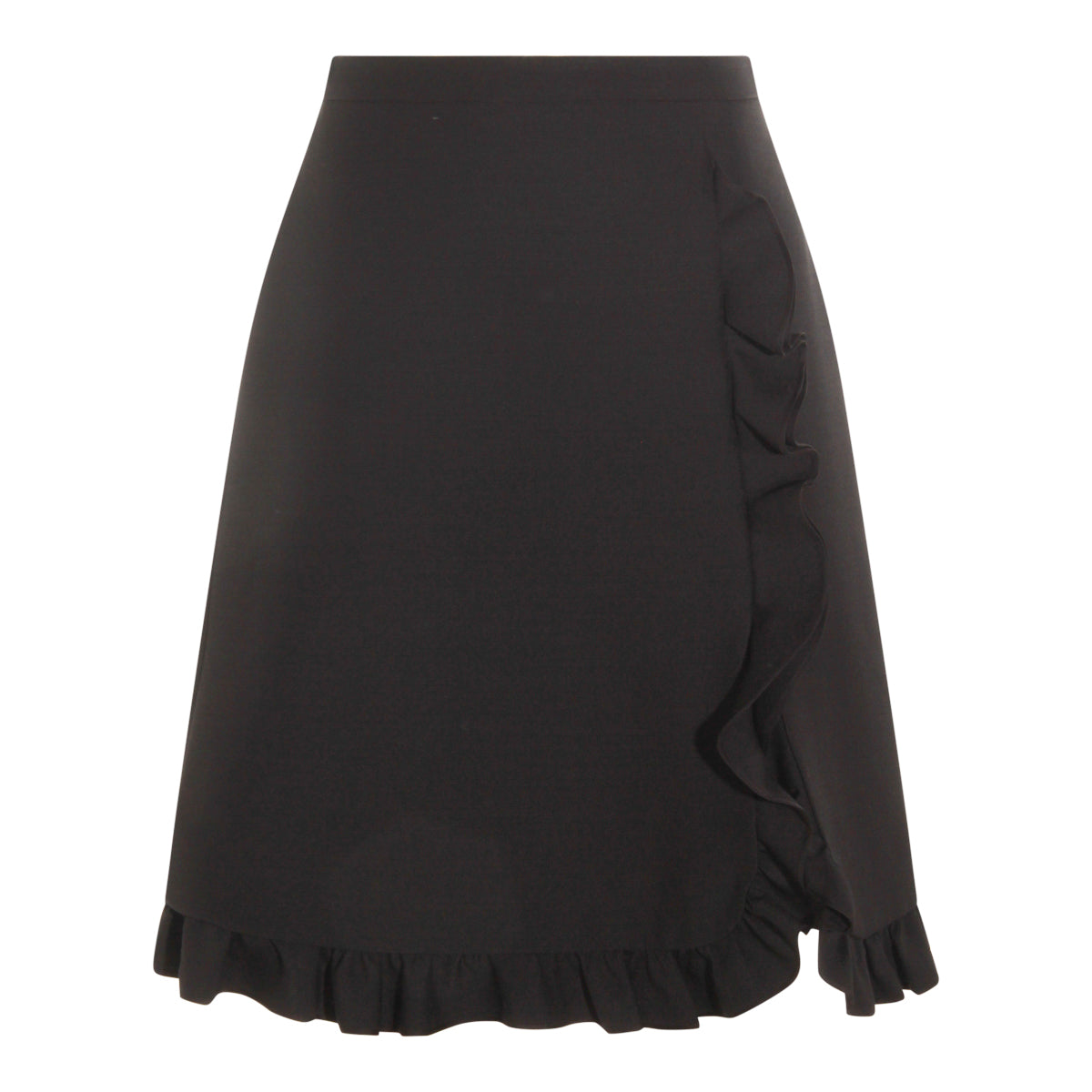 Black Wool Skirt