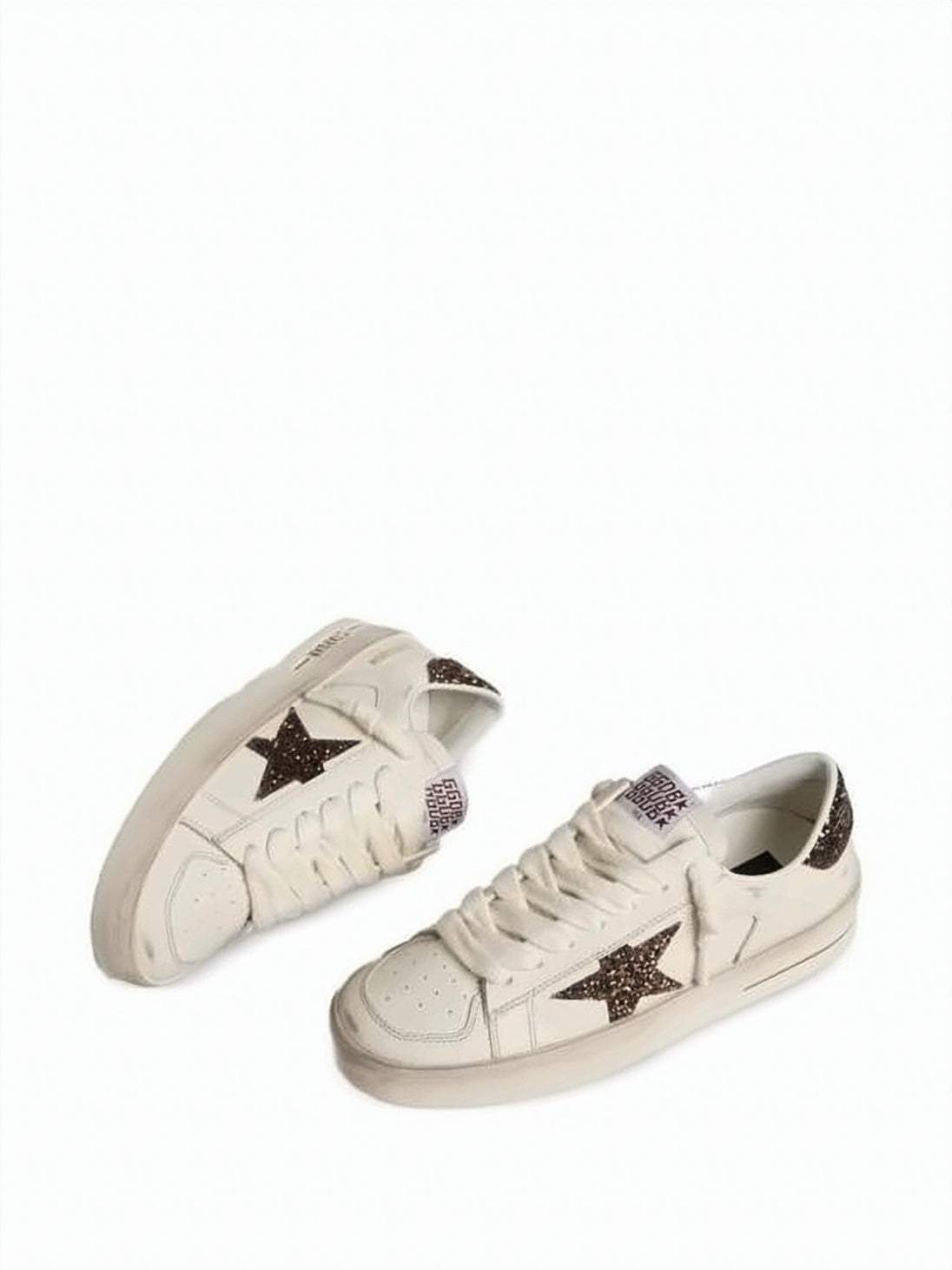 Low-Top Sneakers With Glittery Star