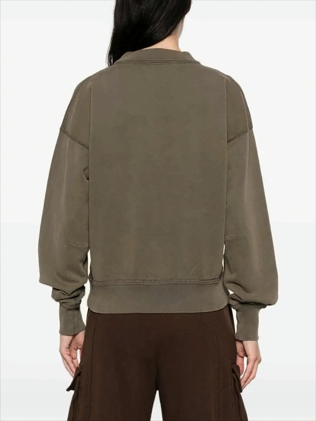 Relaxed Fit Long-Sleeve Sweatshirt with Graphic Logo