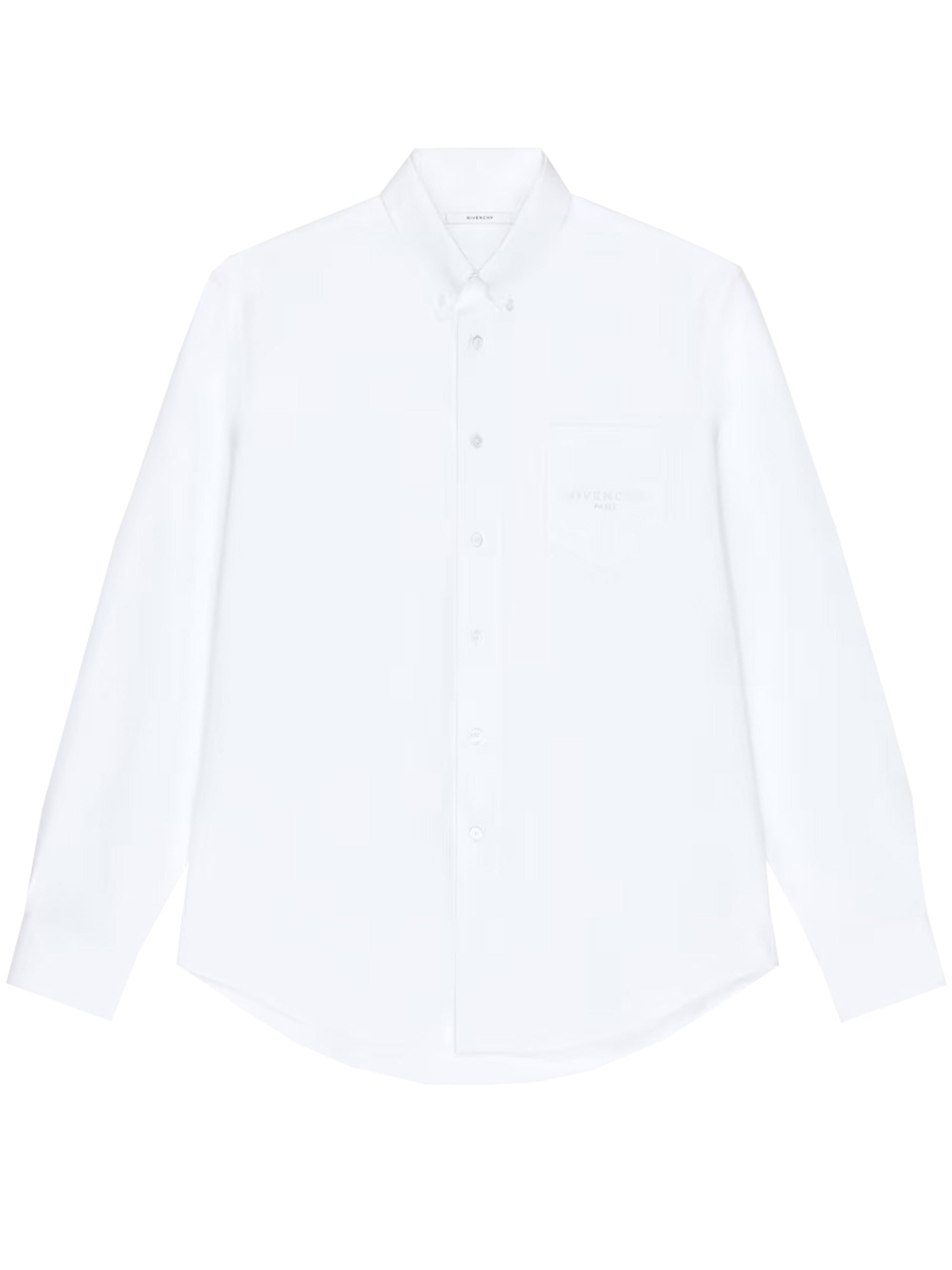 Classic Fit Long-Sleeve Jacquard Cotton Shirt