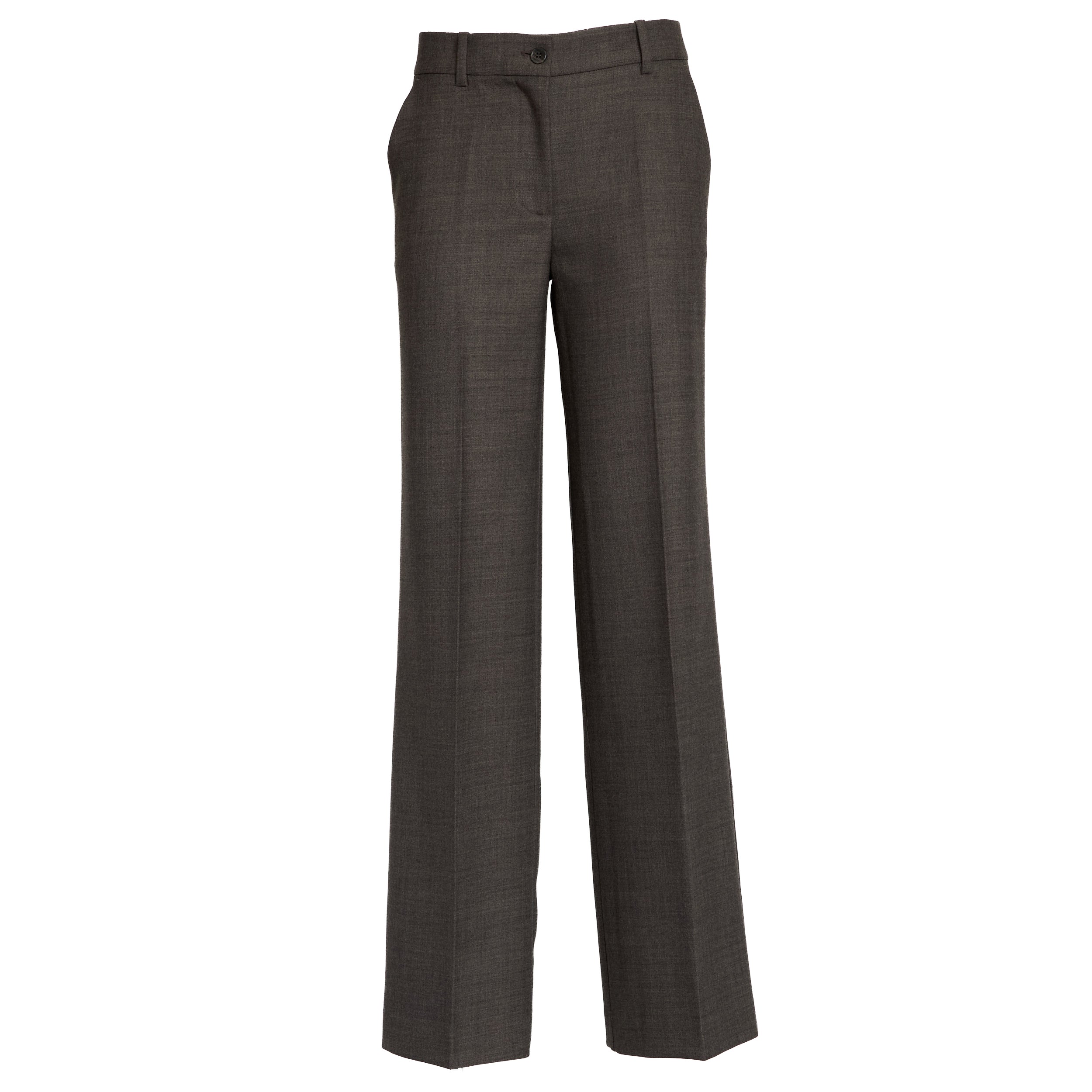 Wide Straight Leg Trousers with Button