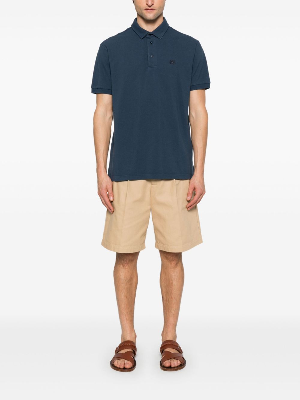 Pegaso-Embroidered Polo Shirt