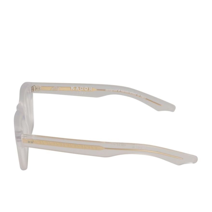 Voyager 23 Translucent Minimalist Sunglasses with Gold-tone Accents