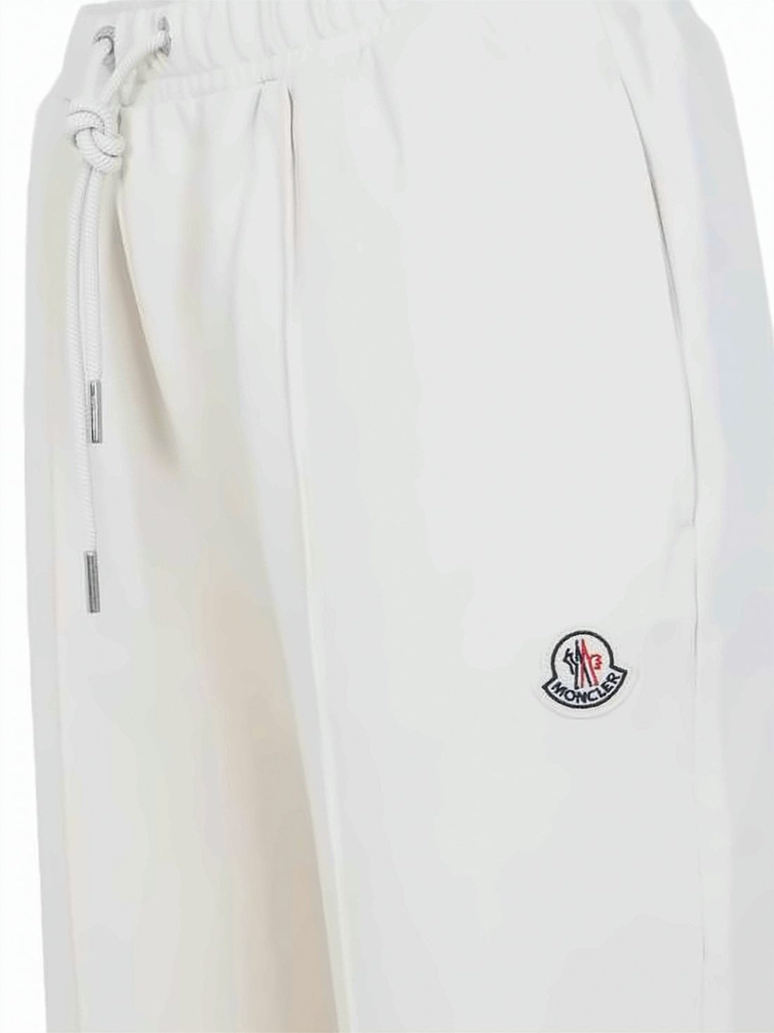 Relaxed Fit White Cotton Jogger Pants