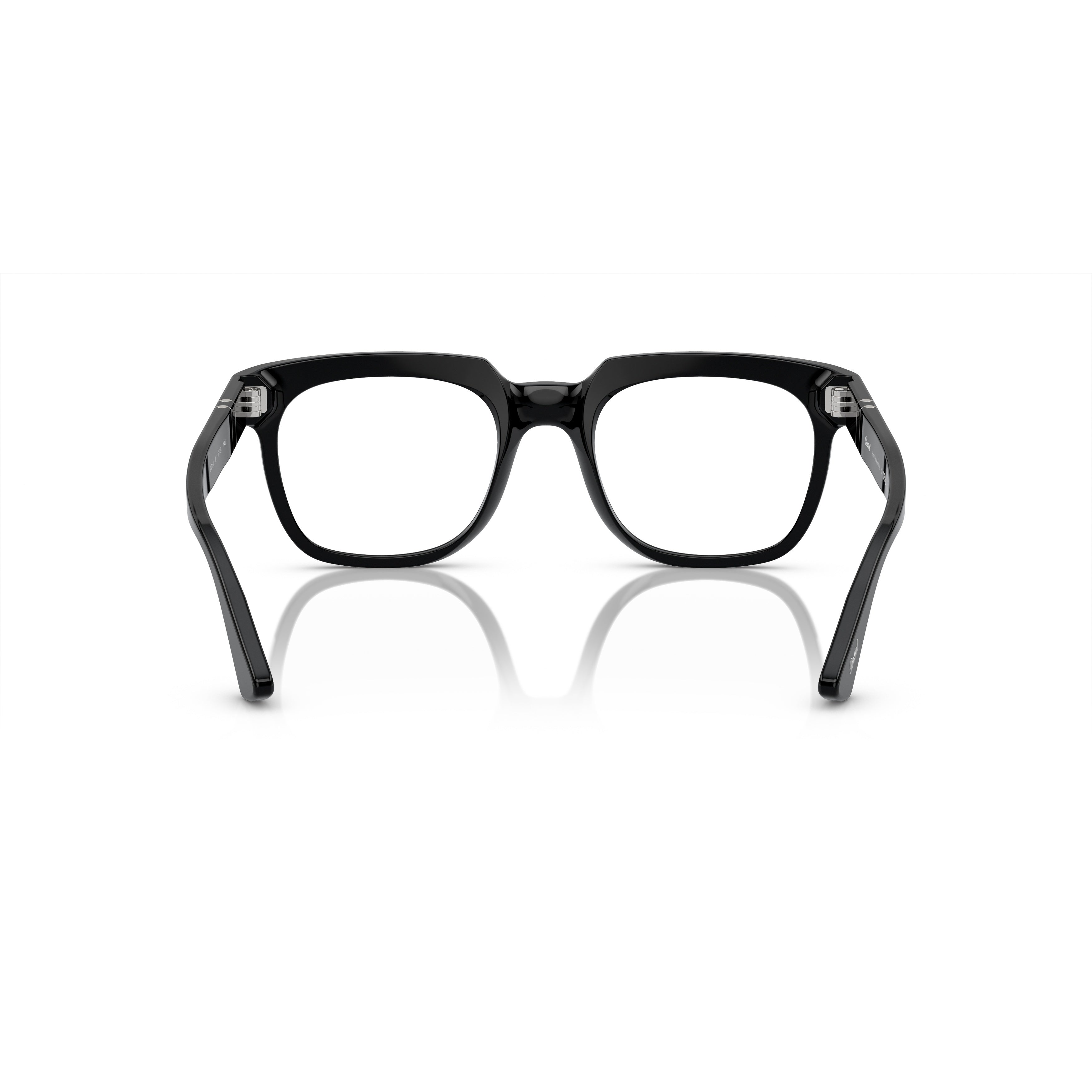 0po3325v Square Frame Eyeglasses with Silver Arrow Detail