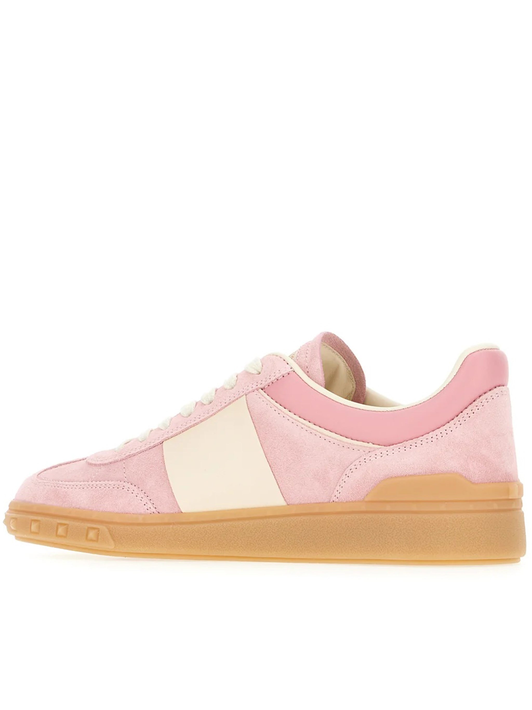 Pink Upvillage Low-Top Suede/Leather Sneakers