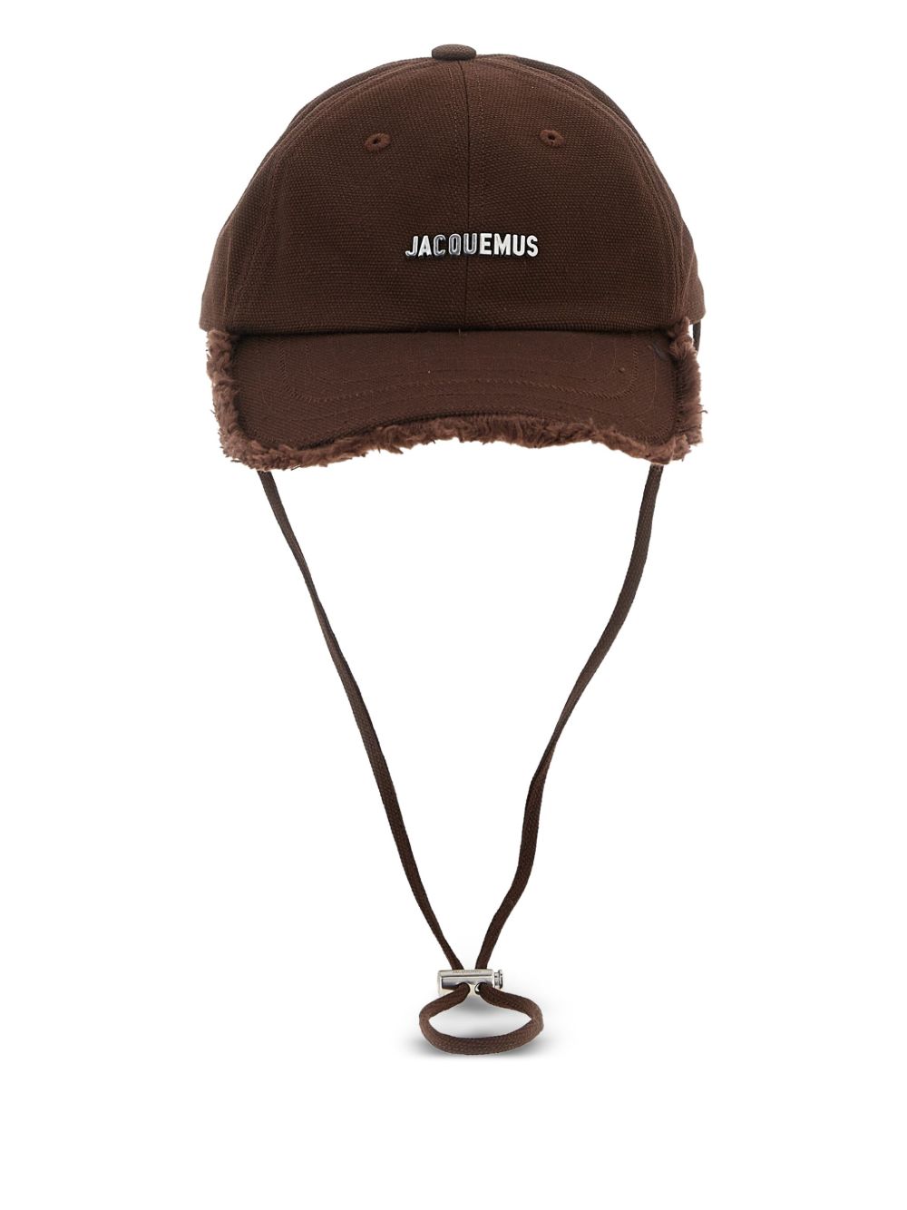 Distressed Brown Cotton Hat