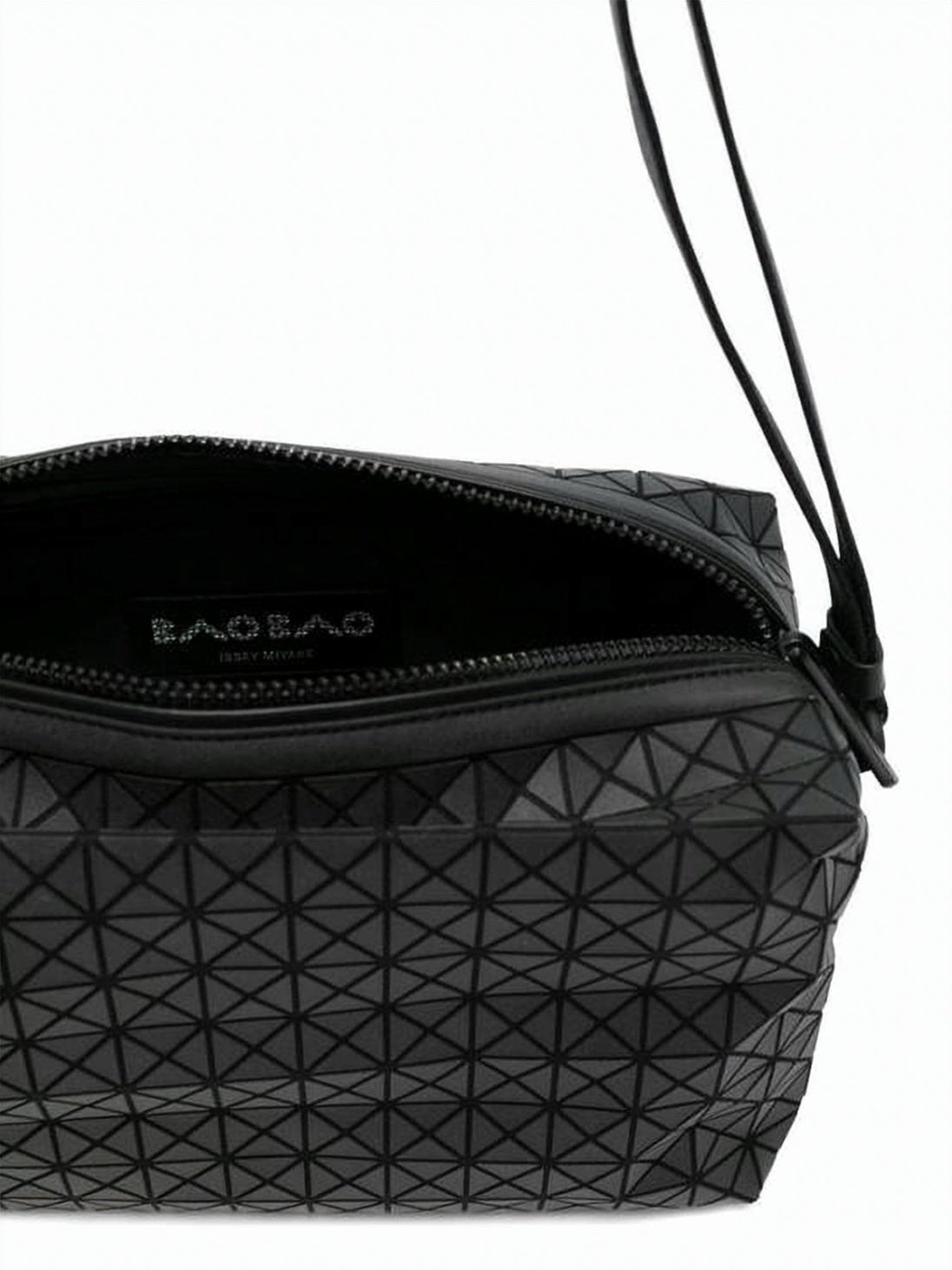 Geometric-Patterned Cotton Shoulder Bag
