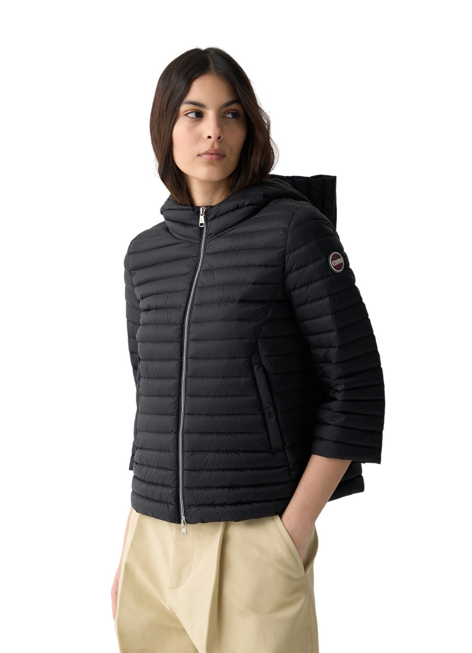Trapeze Fit Jacket With Fixed Hood