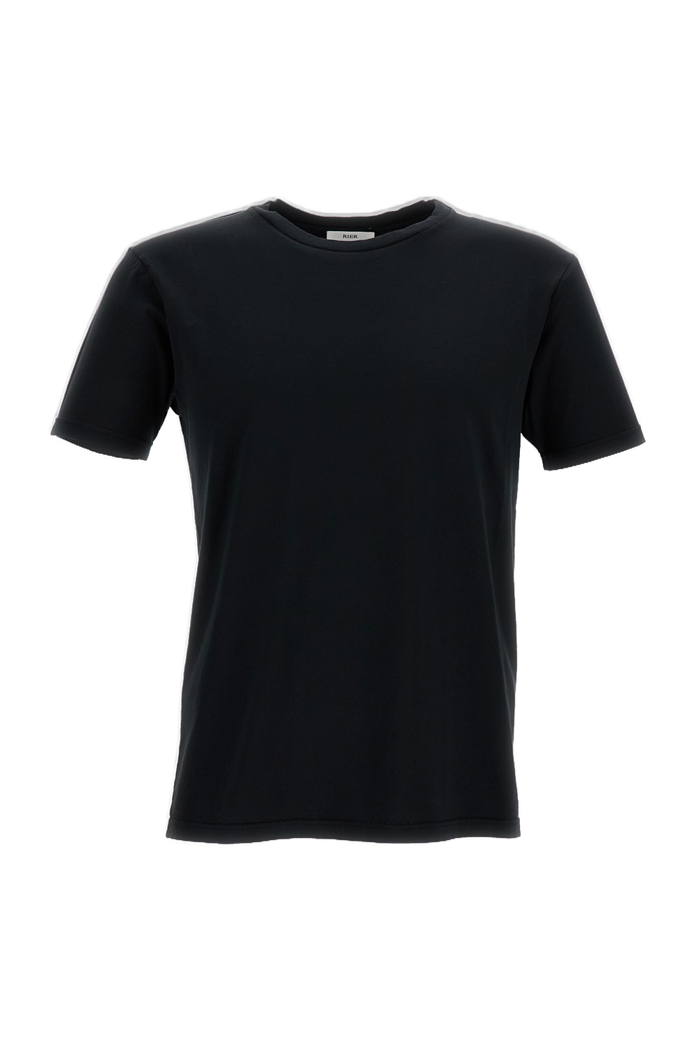 Black Fitted Cotton T-Shirt