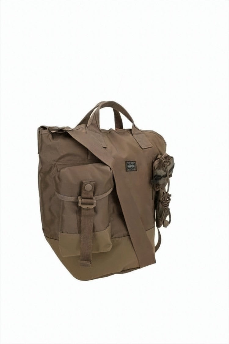 Spacious Nylon Crossbody Bag with Flap