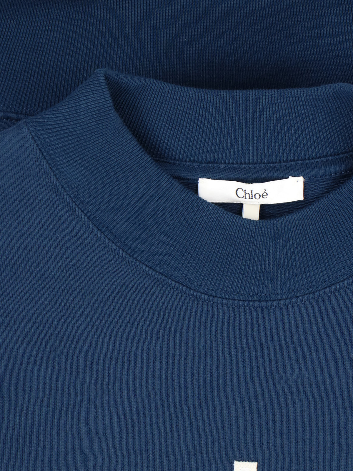 "Paris" Crew Neck Sweatshirt, In Blue Cotton