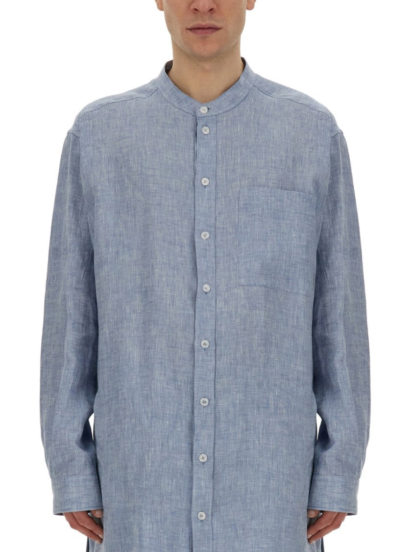 Shirt With Mandarin Collar