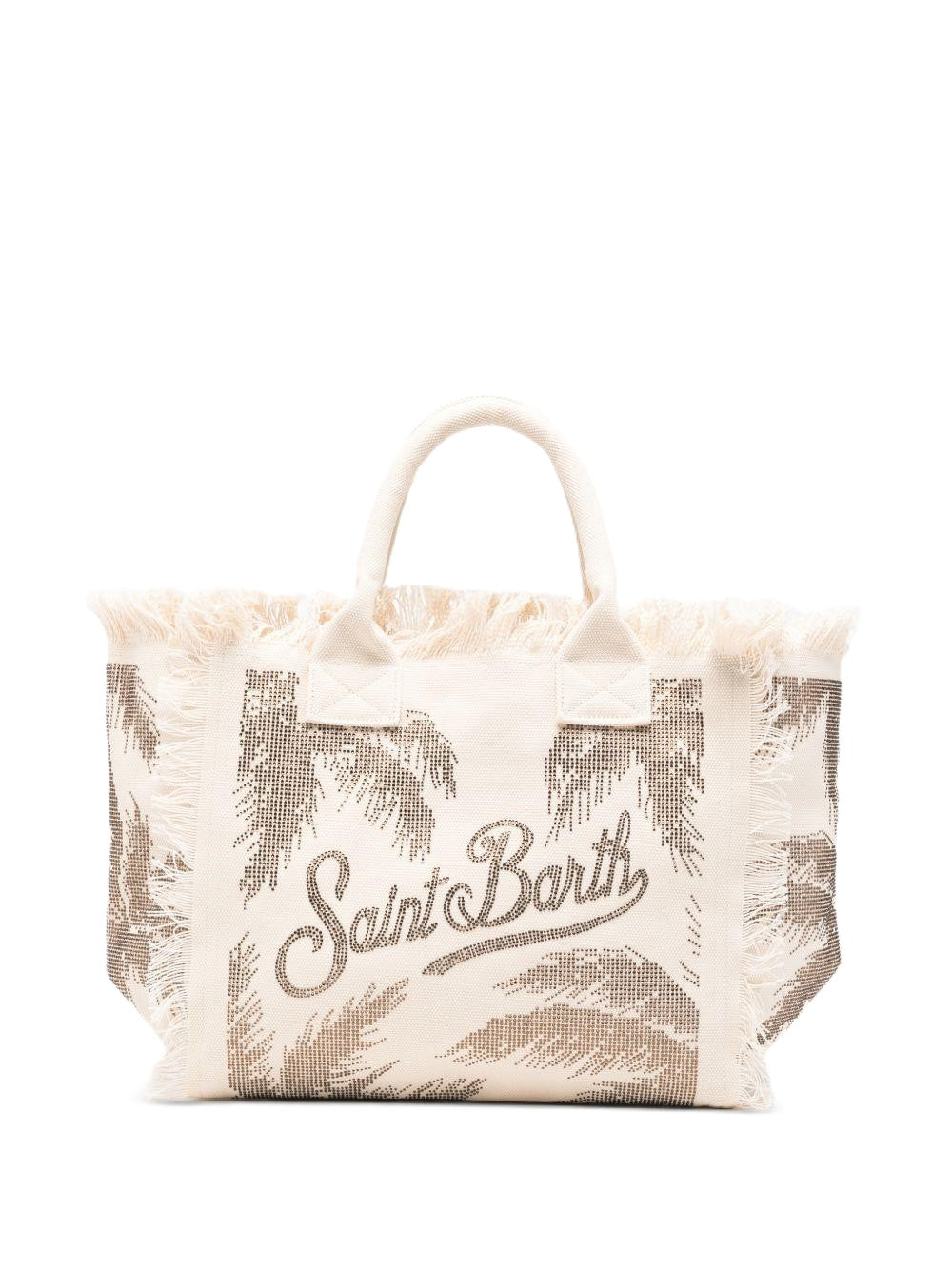 Rectangular Tote Bag with Fringed Edge